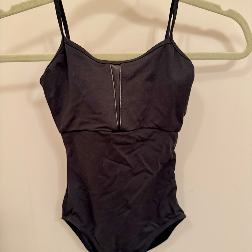 Bloch Leotard with Leather Look Detailing